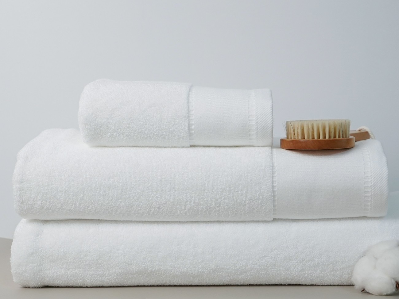 美容院毛巾套装全棉包头巾SPA会所皮肤管理面巾加厚铺床白浴巾