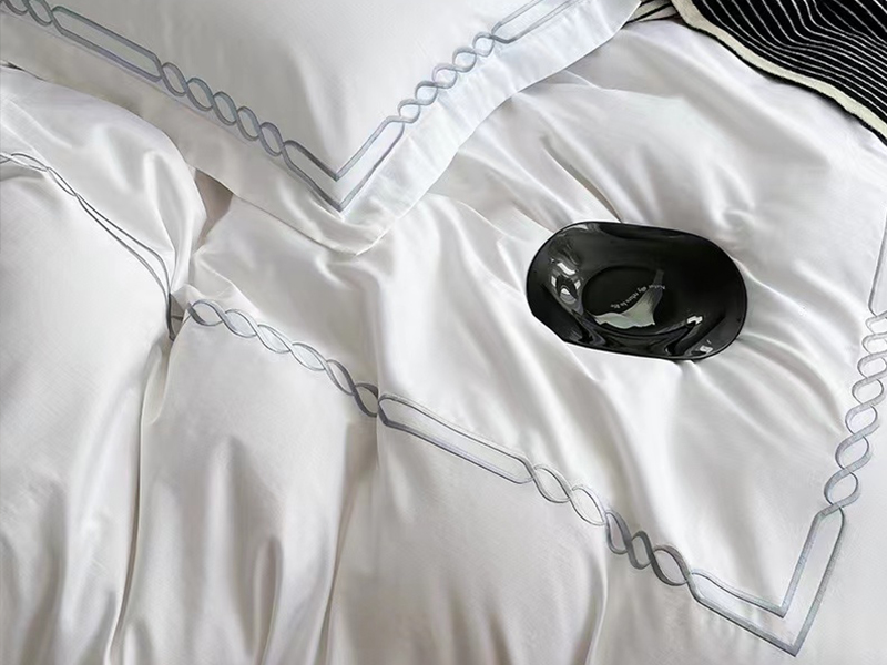 民宿四件套酒店布草宾馆套件床单被套全棉贡缎批发酒店床品四件套