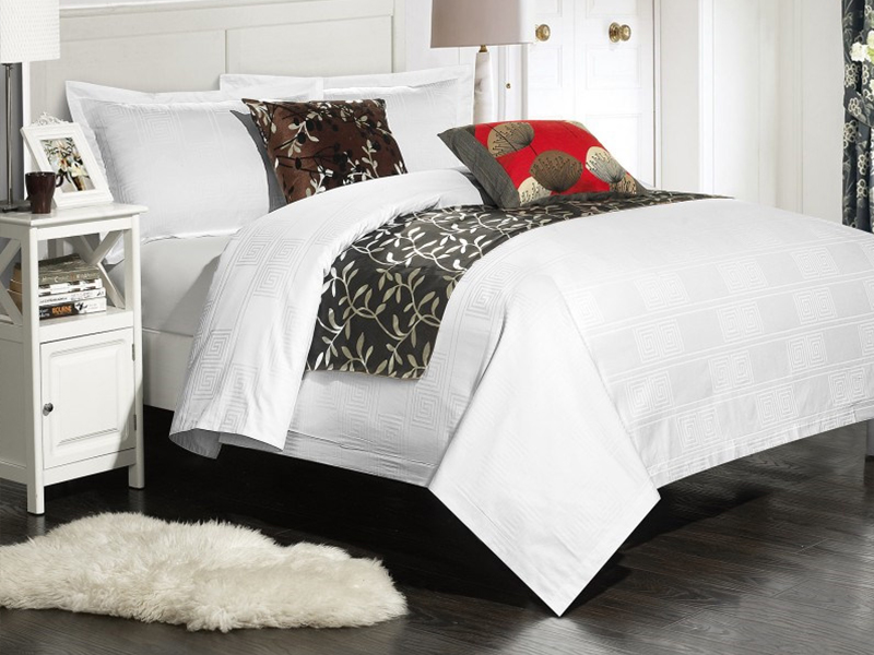 五星级酒店布草提花纯棉四件套民宿宾馆床上用品印logo厂家批发